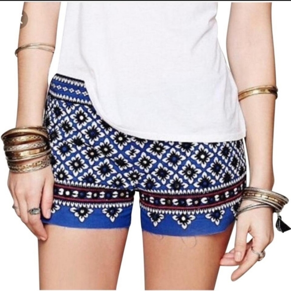 Free People Pants - Free People Ipanema Embroidered Shorts Size XS